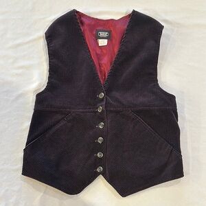 Wild Bill Vintage‎ Corduroy Vest maroon large EUC